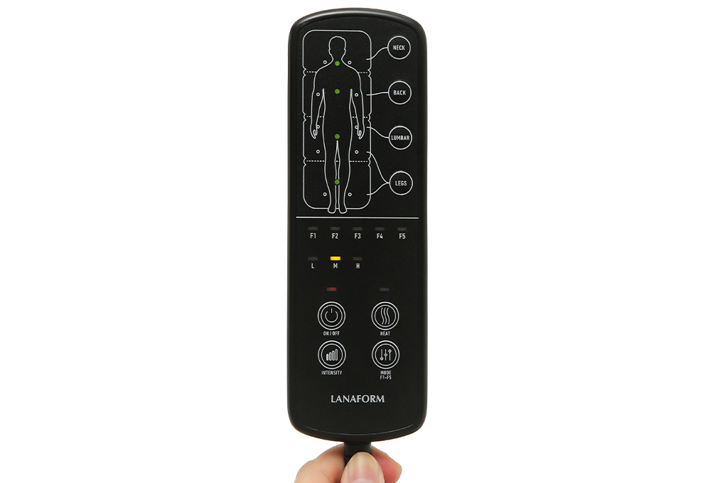 Đệm massage toàn thân Lanaform LA110315 Màu Xám nhạt