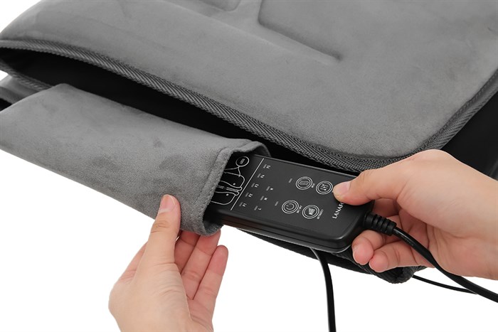 Đệm massage toàn thân Lanaform LA110315 Màu Xám nhạt