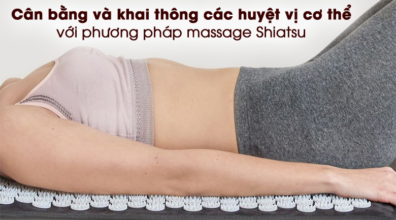 Sử dụng phương pháp Shiatsu - Đệm massage Lanaform LA110316