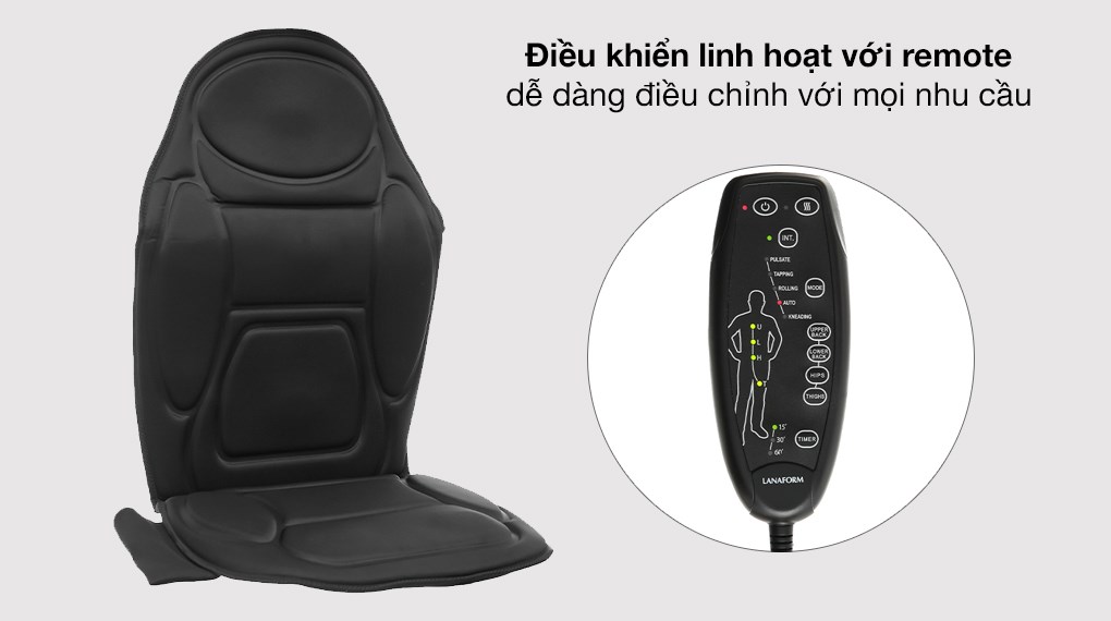 Đệm ghế massage toàn thân Lanaform LA110304
