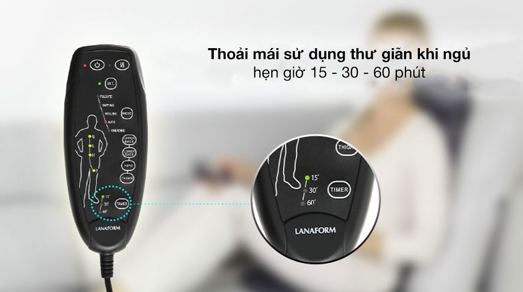 Đệm ghế massage toàn thân Lanaform LA110304