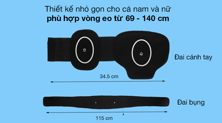 Thiết kế - Đai massge bụng Rio Tek BT-AATB