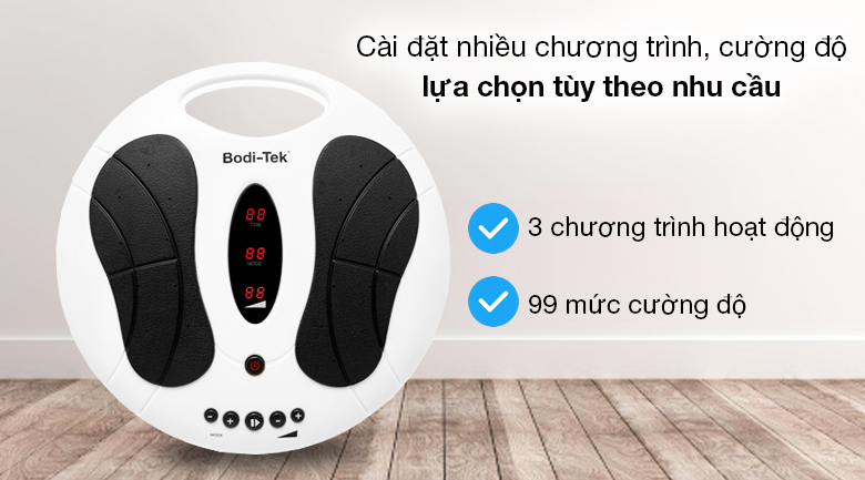 Máy massge chân Rio Tek CRBO3Máy có 3 chương trình hoạt động để bạn sử dụng dễ dàng Máy massge chân Rio Tek CRBO3 sở hữu 3 chương trình hoạt động để bạn thoải mái lựa chọn