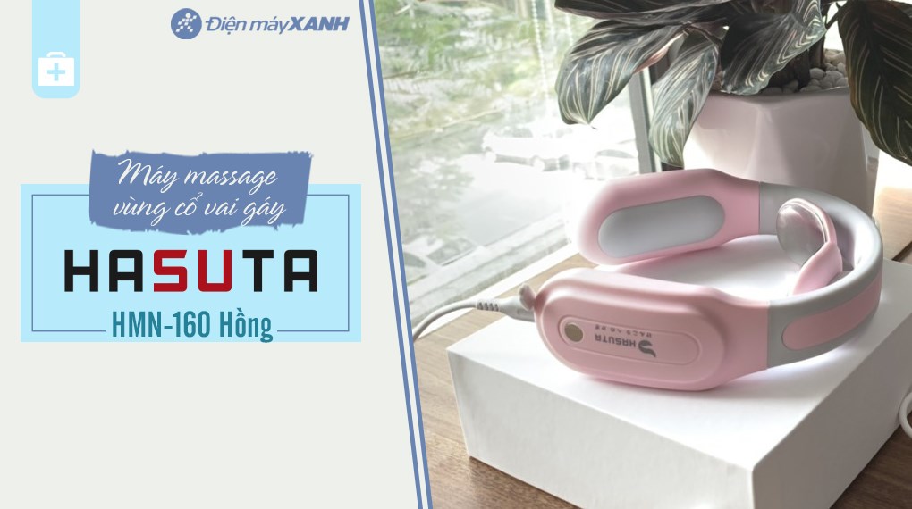 Máy massage cổ, vai, gáy HASUTA HMN-160 (Màu hồng)