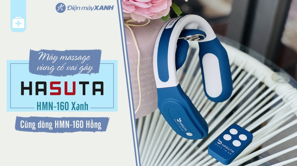 Máy massage cổ, vai, gáy HASUTA HMN-160 (Màu xanh)