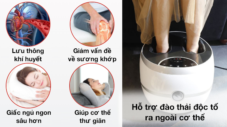 Thiết kế sang trọng - Máy massage chân HASUTA HMF-260 Trắng