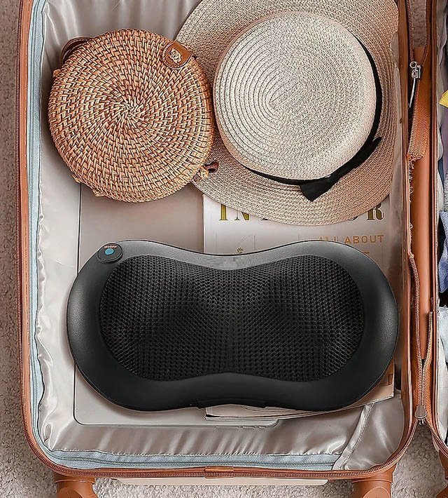 Gối massage đa năng Kachi MK343 (IMEI) - Thiết kế nhỏ gon, tiện lợi trong việc di chuyển