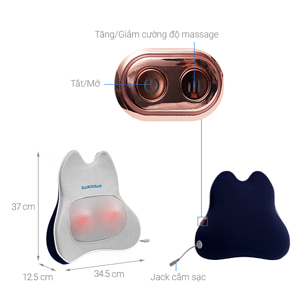 Máy Massage Lưng Daikiosan DVML-00001