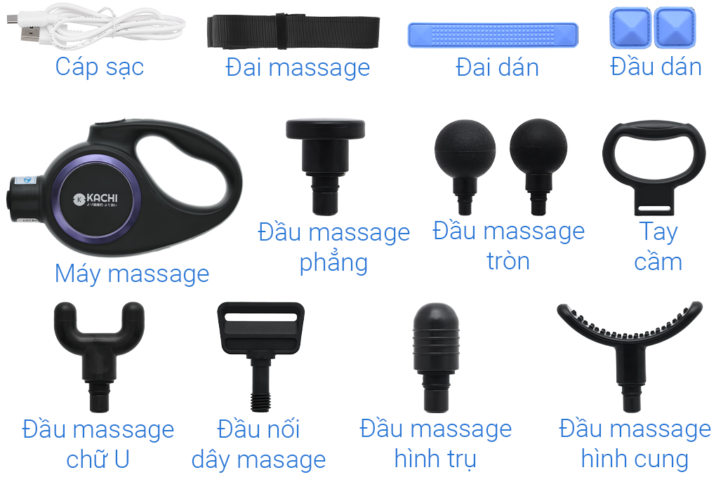 Súng massage toàn thân cầm tay Kachi MK-353 - 9