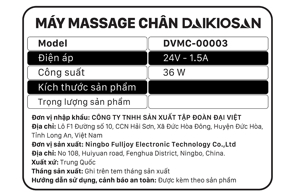 Máy massage chân Daikiosan DVMC-00003 - 9