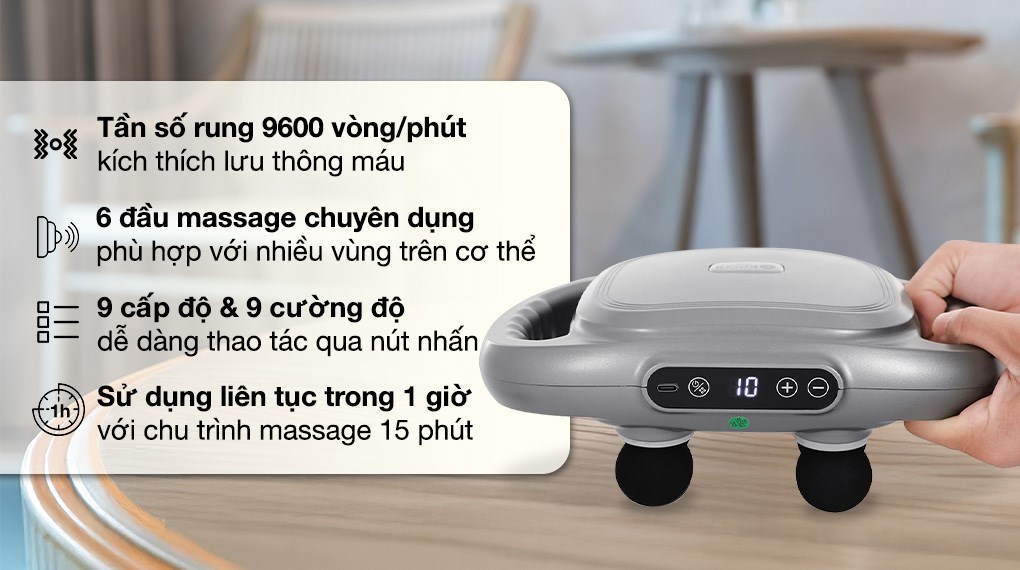 Máy massage 6 đầu Kachi MK390
