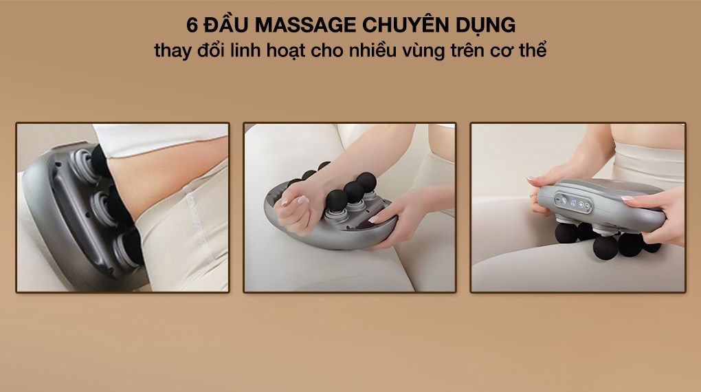 Máy massage 6 đầu Kachi MK390