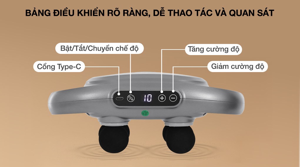 Máy massage 6 đầu Kachi MK390