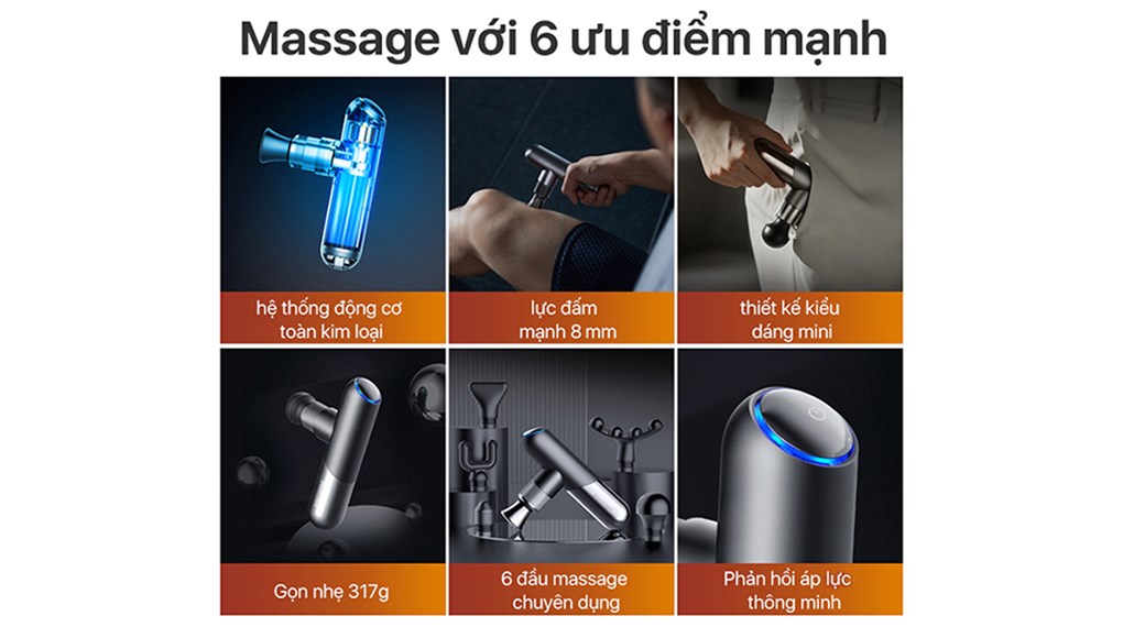 Súng massage cầm tay Philips PPM7501