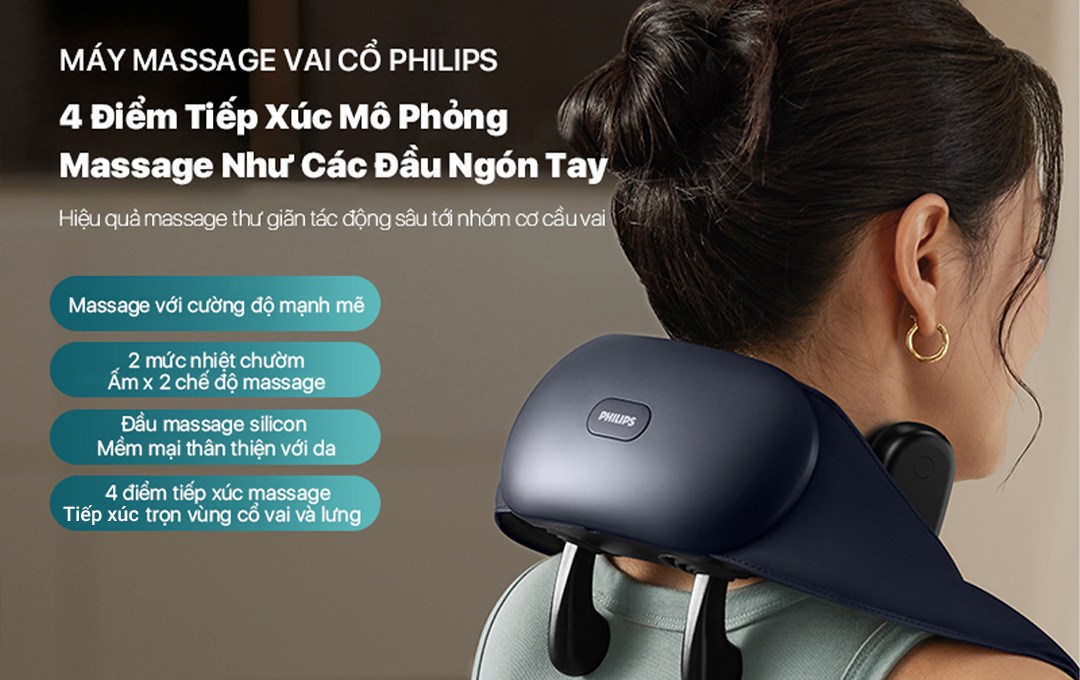 Máy massage cổ vai gáy Philips PPM3322