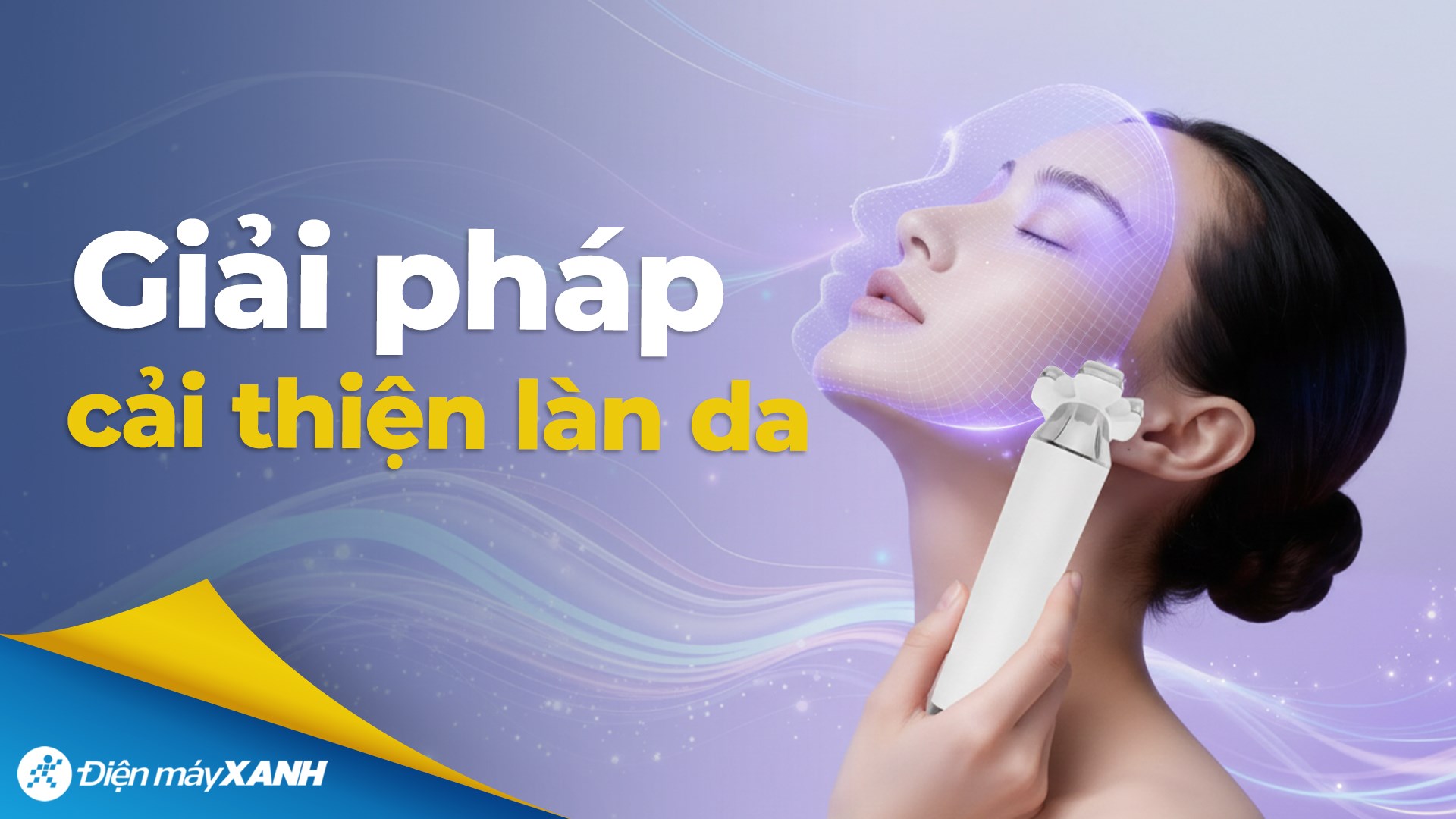 Máy massage mặt nâng cơ và trẻ hóa da kết hợp ánh sáng sinh học Halio
