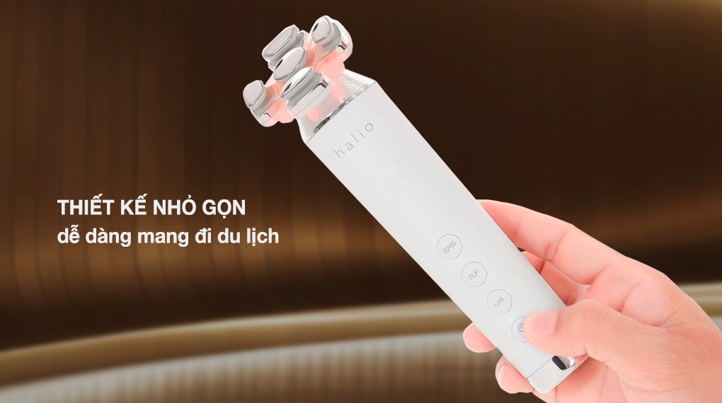 Máy massage mặt nâng cơ và trẻ hóa da kết hợp ánh sáng sinh học Halio