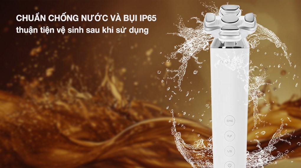 Máy massage mặt nâng cơ và trẻ hóa da kết hợp ánh sáng sinh học Halio