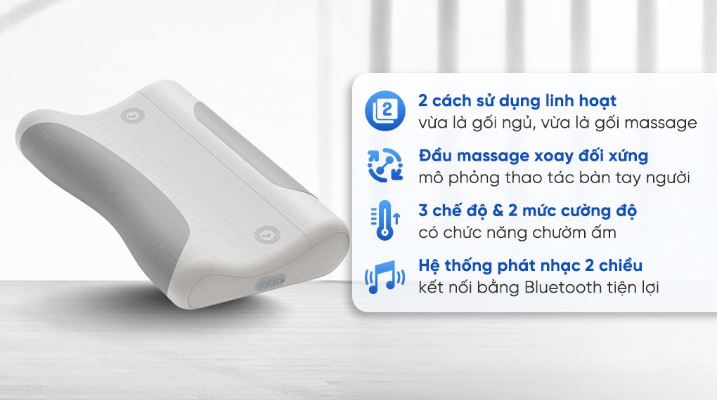 Gối massage cổ vai gáy Philips PPM3504