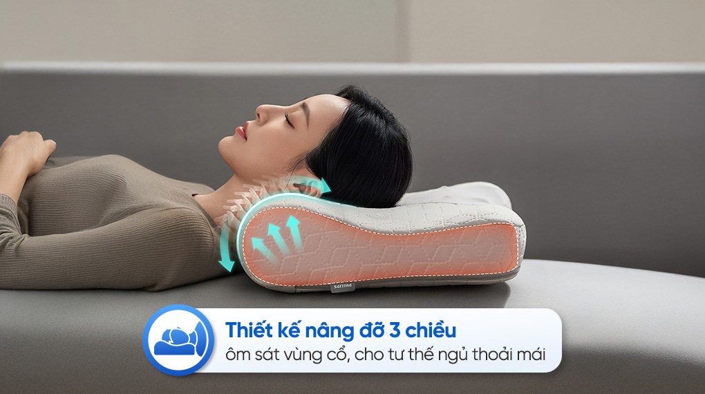 Gối massage cổ vai gáy Philips PPM3504
