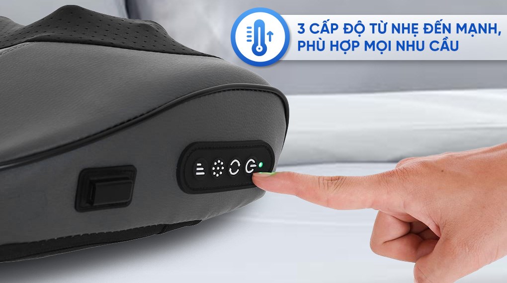 Gối massage hồng ngoại Bomidi MP1 Pro - Xám xanh