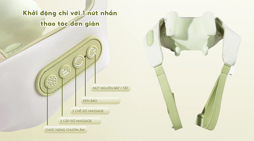 Máy massage cổ vai gáy Bomidi MP2 Lite