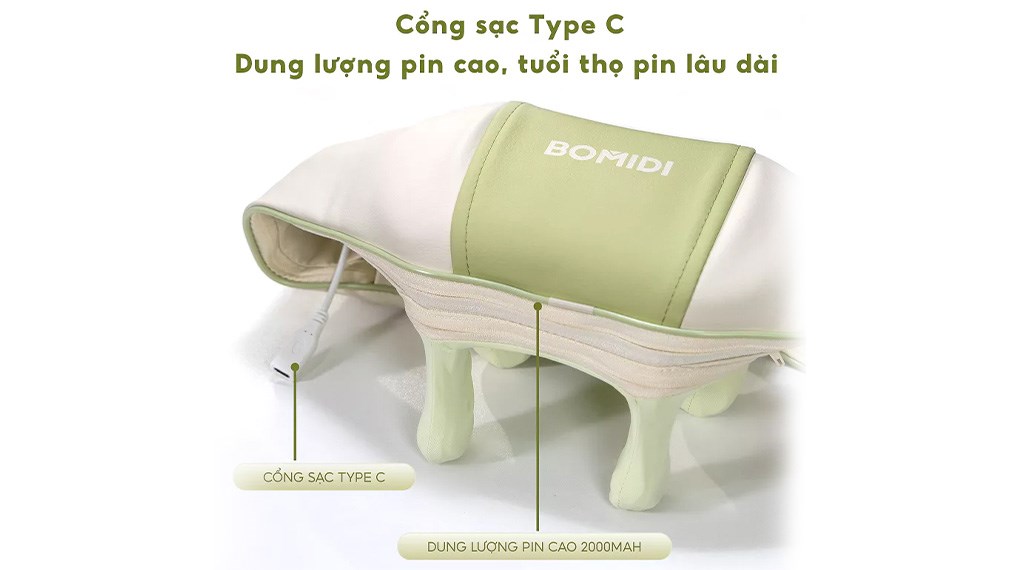 Máy massage cổ vai gáy Bomidi MP2 Lite - 8