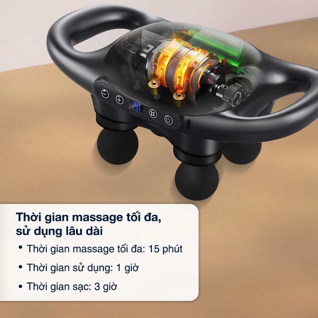 Máy massage 4 đầu Buheung MK-223