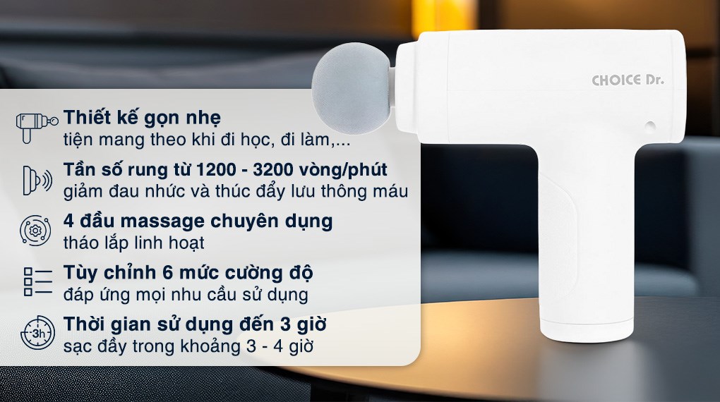 Súng massage Choice Dr DC-001