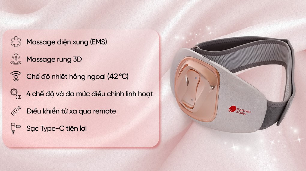 Máy massage đai bụng Buheung MK-340