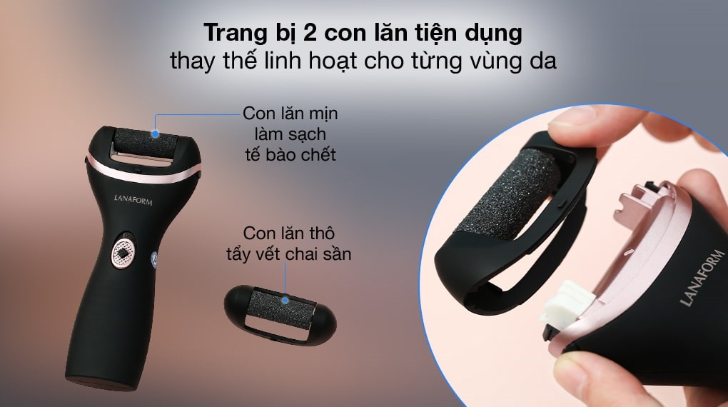 Máy mài gót chân tẩy da chết Lanaform LA131505