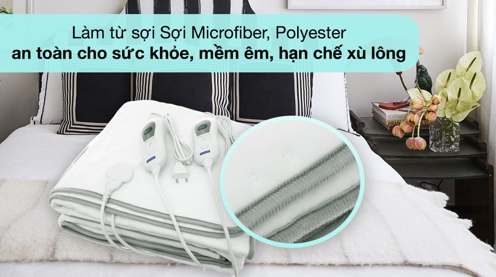 Đệm điện đôi Lanaform LA180111 S2 (1.6 x 1.4m)