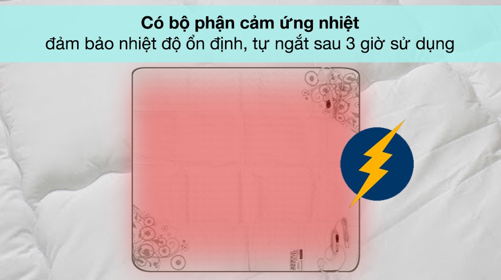 Đệm điện đôi Lanaform LA180111 S2 (1.6 x 1.4m)