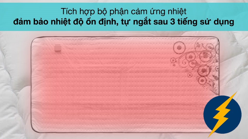 Đệm điện đơn Lanaform LA180109 S1 (1.5 x 0.8m)