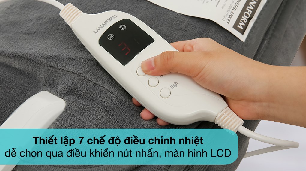 Chăn điện Lanaform LA180105 (1.6 x 1.3m)