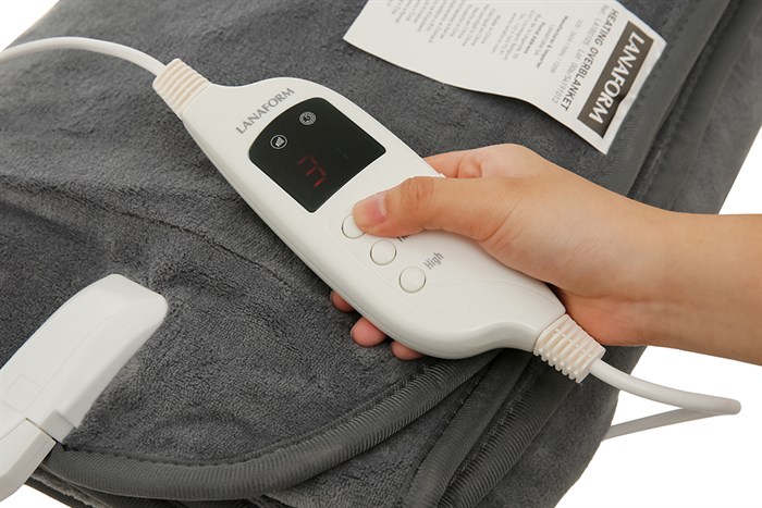 Chăn điện Lanaform LA180105 (1.6 x 1.3m) Màu Xám