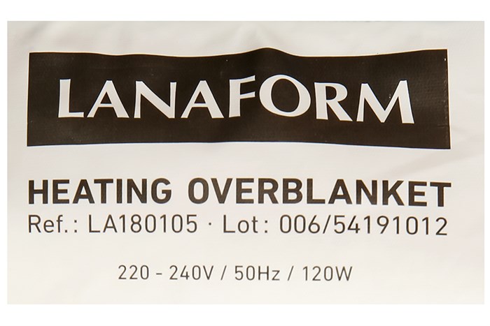 Chăn điện Lanaform LA180105 (1.6 x 1.3m) Màu Xám