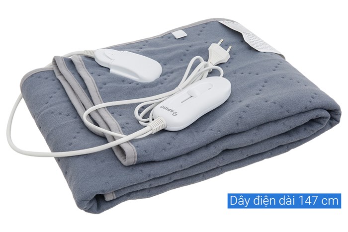 Chăn điện sưởi ấm Rapido REB-60SG Màu Xám