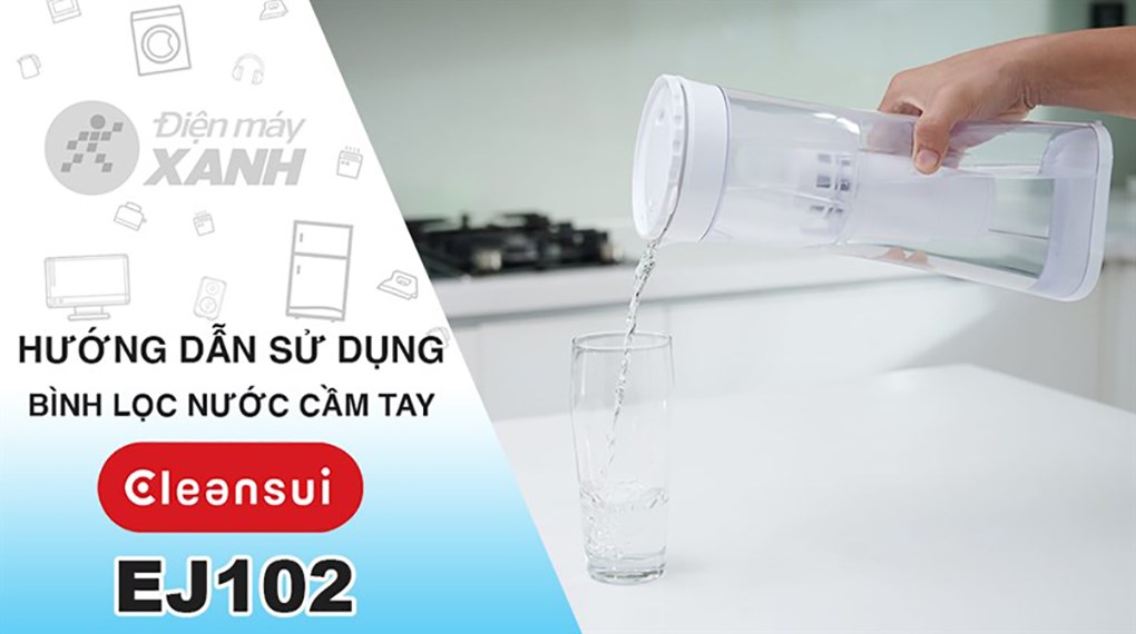 Bình lọc nước cầm tay Mitsubishi Cleansui 1.5 lít EJ102