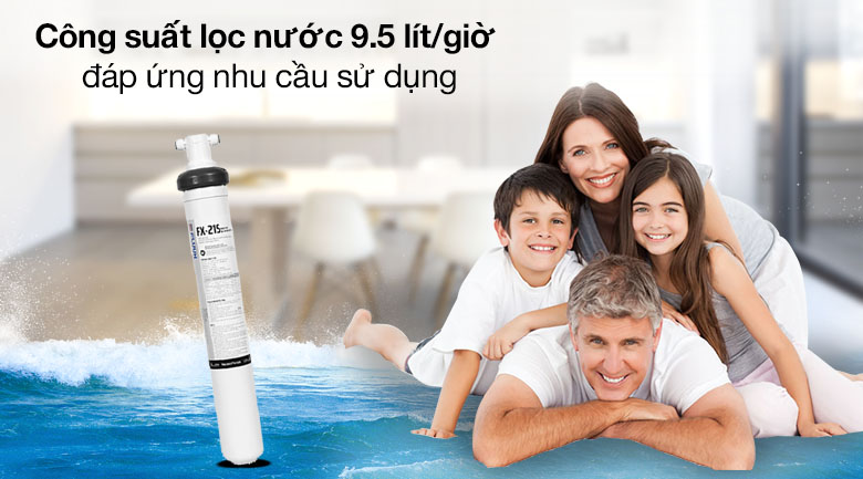 Công suất lọc nước 9.5 lít/giờ - Thiết bị lọc nước UF ChungHo FLUUX FX-21S