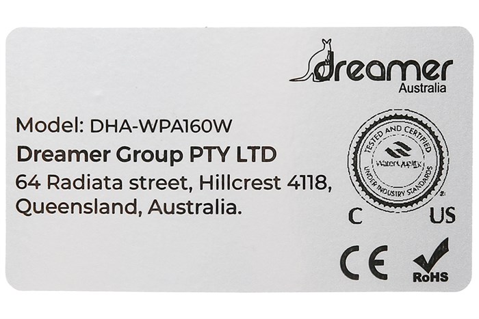Máy lọc nước ion kiềm Dreamer DHA-WPA160W Màu Trắng