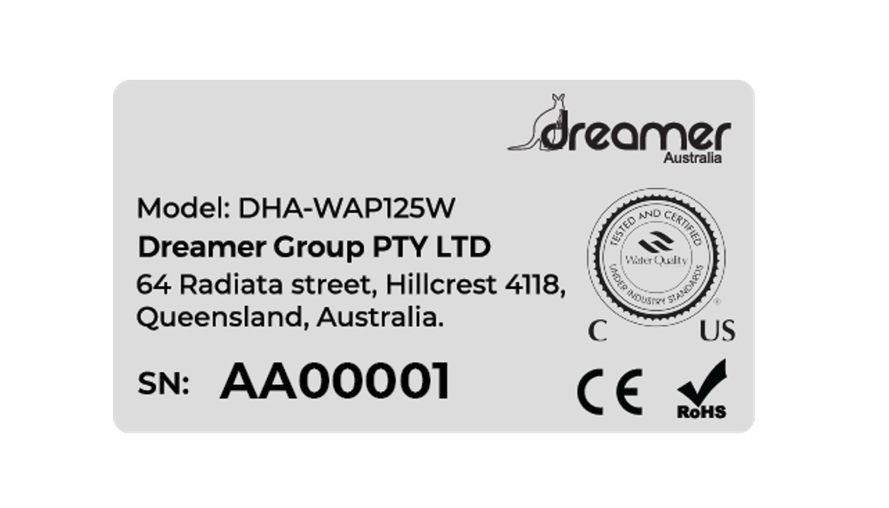 Bình lọc nước cầm tay Dreamer 1.5 lít DHA-WAP125W
