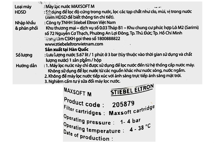 Thiết bị làm mềm nước Stiebel Eltron MAXSOFT M Màu Trắng