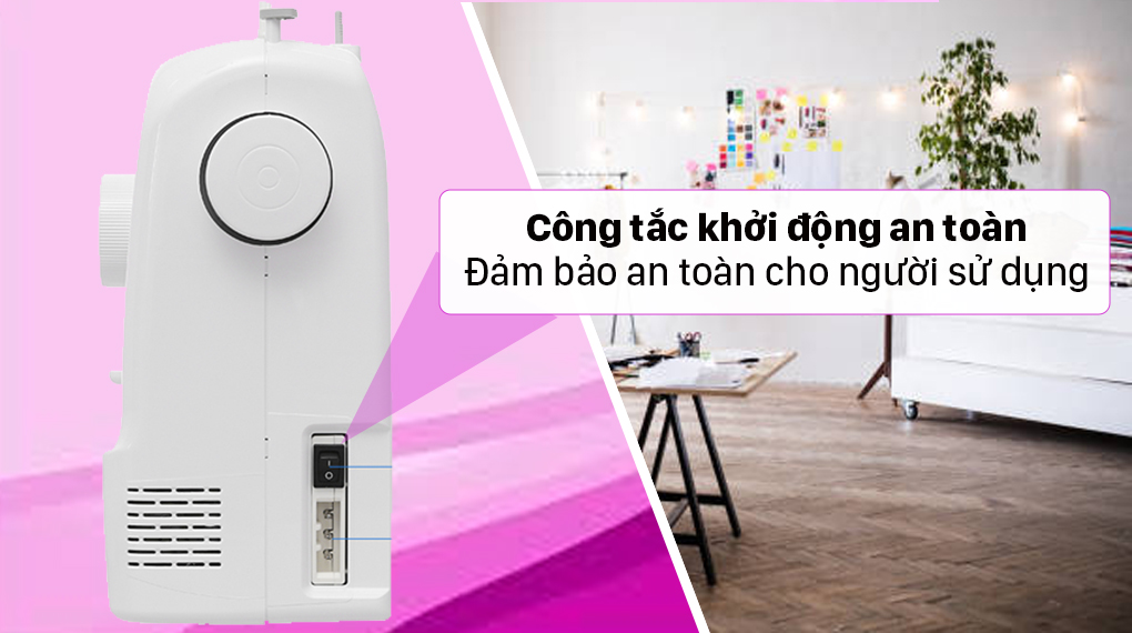 Máy may Brother JA1400 - Công tắc khởi động