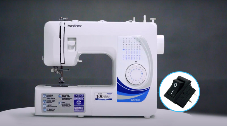 Máy may Brother GS2700 - Tích hợp công tắc khởi động an toàn