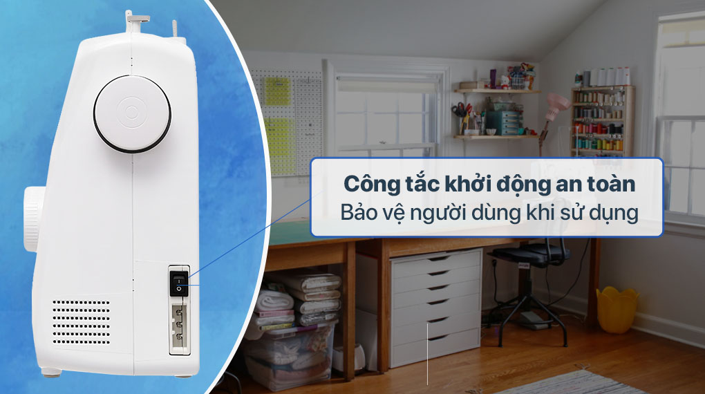 Máy may Brother GS2700 - Công tắc an toàn 