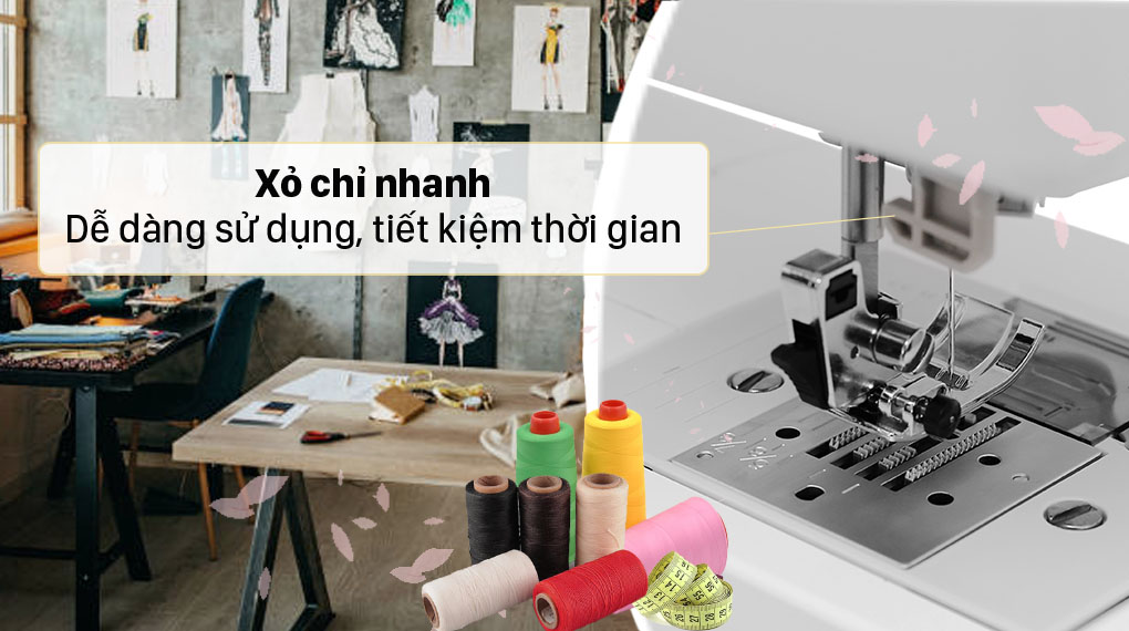 Máy may Brother FS60X - Xỏ chỉ nhanh