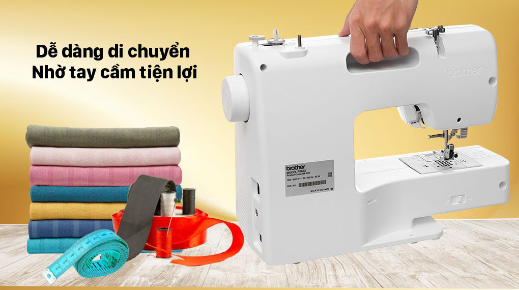 Máy may Brother FS60X - Dễ dàng di cuyển