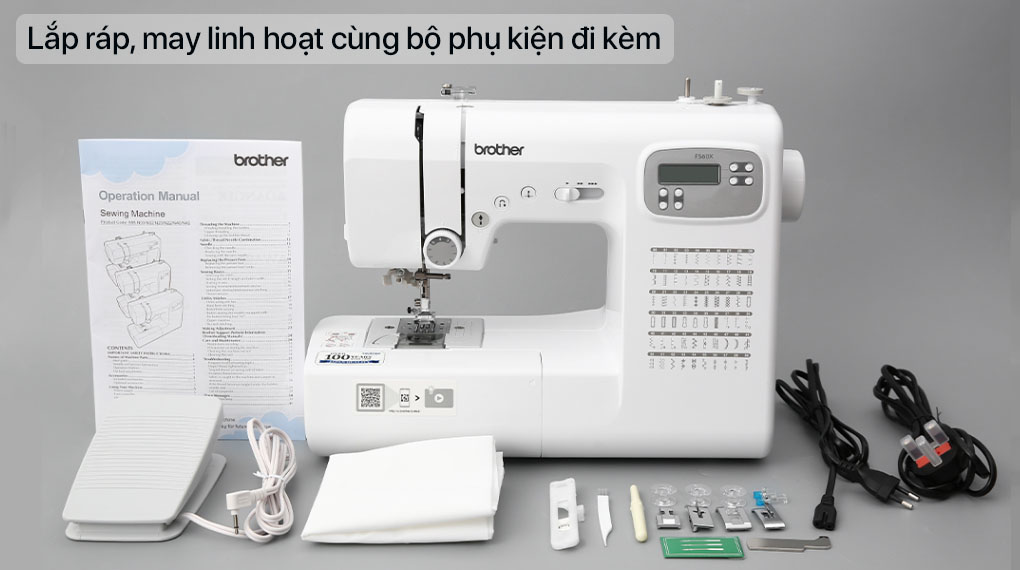 Máy may Brother FS60X - Đa dạng phụ kiện