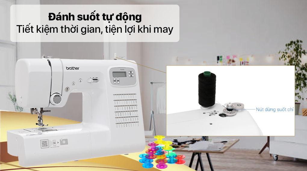 Máy may Brother FS60X - Đánh suốt tự động